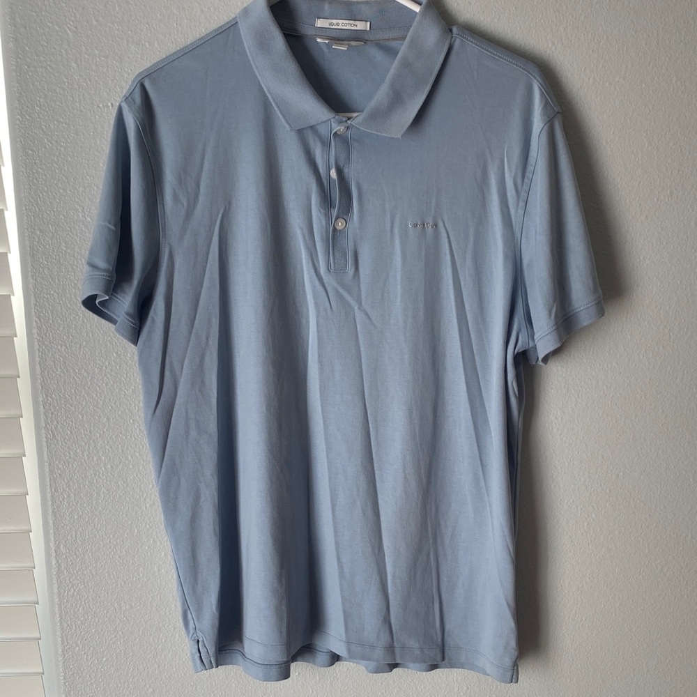 Calvin Klein Light Blue Polo Shirt